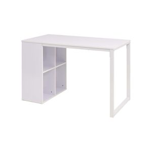 HELLOSHOP26 bureau table meuble travail informatique écriture 120 cm blanc 0502105