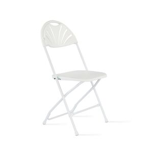 Oviala Business Rekkem chaise pliante ajourée PEHD 45 x 45 x 89cm Blanc