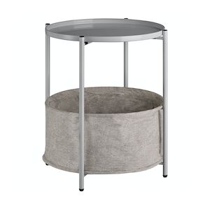 tectake Table d’appoint CANTERBURY 45,5x45,5x53cm - gris -404192