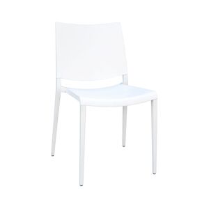 INOLOISIRS Chaise de terrasse Marial aluminium et polypropylène blanc - Lot de 24 unités