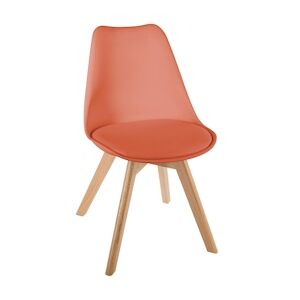 Atmosphera Chaise de table Assise Terracotta et Pieds en Bois de Hêtre - Publicité