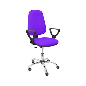 Piqueras y Crespo Chaise Socovos avec mécanisme de contact permanent, assise et tissu Lilas Bali (accoudoirs fixes inclus)