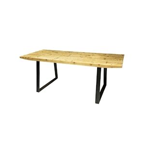 AnticLine créations Table salle à manger Fer+bois coll. SUN 200x76x90cm