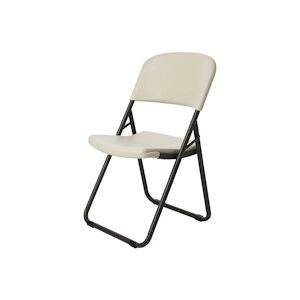Chaise pliante 'loop leg' blanche 50.8 x 45.7 x 50.8cm Lifetime
