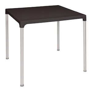 Bolero table carrée plastique noir 75cm - Publicité