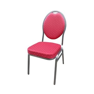 Metro Professional Chaise de banquet empilable, acier, 44 x 58 x 93 cm, rouge