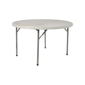 Resol GARBAR ROSSINI Table Ronde Pliante Intérieure, Extérieure Ø122 Gris