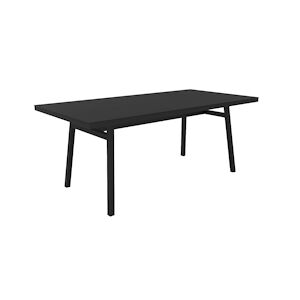 Resol MILANO Table Rectangulaire Intérieur, Extérieur 180x90 Noir