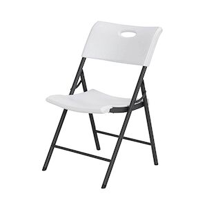 Chaise pliante empilable - blanche - 58 X 59.8 X 82.4cm - Lifetime