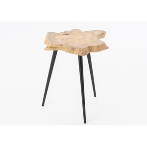 Table basse 40 à 50 cm Coupe -  Marron Autre Bois Amadeus 55x50 cm - Publicité