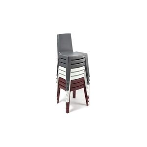 INOLOISIRS Chaise de terrasse INO rouge rubis - Lot de 20 unités