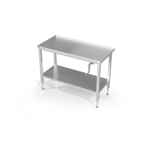 L2G Table inox centrale 90 x 140 x 60 cm L2G