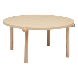 Atmosphera Table basse ronde en bois D 82 x P 40 cm - Publicité
