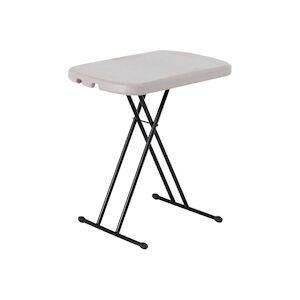 Table d'appoint rectangulaire hauteur ajustable Gris 66 x 46cm Lifetime