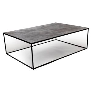 Table basse aluminium noir -  Rectangle Fonte Aluminium Amadeus 145x100 cm - Publicité