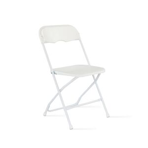 Oviala Business Rekkem chaise pliante PEHD 40 x 45 x 81cm Blanc