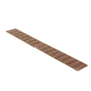 PROLINEA reglette diagonale amovible 67,5x1x9 cm,polypropylene tresse chocolat pour carita 60x40 cm - carton de 8