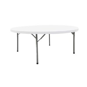 Table pliante ronde Blanche Ø 152cm FURNITRADE