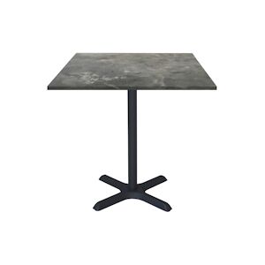 Restootab - Table 70x70cm - modèle Dina pierre métallisée