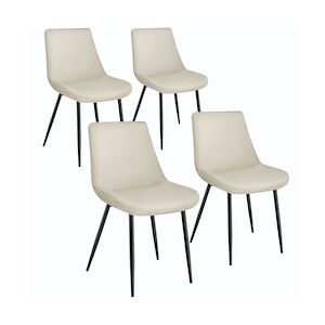 Idmarket - Lot de 4 chaises scandinaves SARA noires pour salle à manger -  Chaises - Rue du Commerce