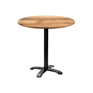 Restootab - Table ronde Ø80cm - modèle Bazila tanin clair