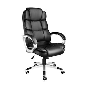 tectake Fauteuil de direction JONAS - noir -403238