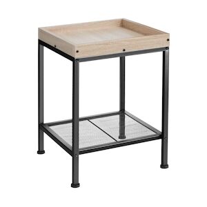 tectake Table d’appoint ROCHESTER 41,5x41x56cm - Bois clair industriel, Chêne Sonoma -404266