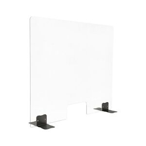 Écran en plexiglas avec découpe pieds de 240 mm de profondeur 800x60x850(h)mm.