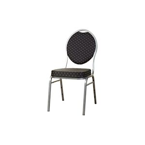 Metro Professional Chaise de banquet empilable, acier, 44 x 58 x 93 cm, noir