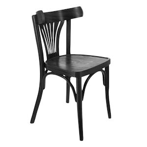 LIGNE CHR orleans chaise - noir - carton de 2 - Publicité