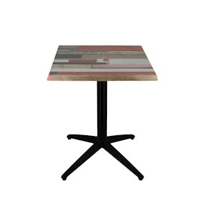 TIGAONE Werzalit Table de terrasse Red Street 70x70 moulé - TIGAONE