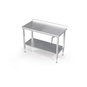 L2G Table inox adossée 90 x 100 x 60 cm L2G