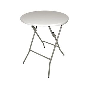 Bolero table ronde pliante, blanc 60cm