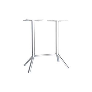 INOLOISIRS Piètement pour table mange debout rectangulaire à 4 branches en aluminium anthracite - Lot de 24 unités