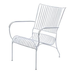 Chaise de jardin Yucca -  Blanc Autre Métal Amadeus 75x56 cm - Publicité