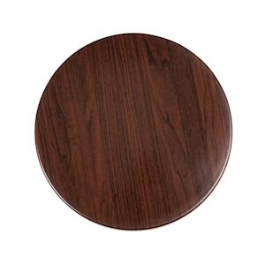 Bolero plateau de table 80cm rond brun foncé