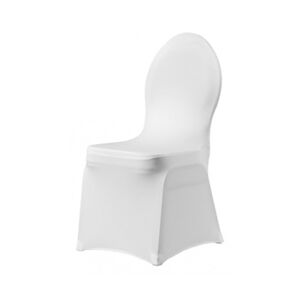 LTITEX Housse de chaise de banquet stretch blanche