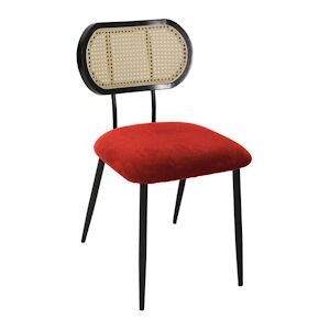 Chaise Thelma brique -  Rouge  Bois Amadeus 45x59.5 cm - Publicité