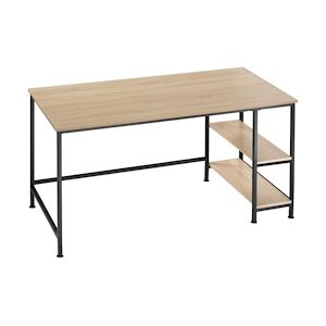 tectake Bureau informatique CANTON 120x60x75,5cm - Bois clair industriel, Chêne Sonoma -404424