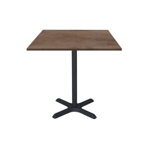 Restootab - Table 70x70cm - modèle Dina bronze oxydé