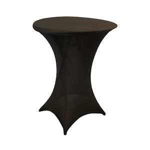 Table pliante mange-debout avec nappe Noir - diametre 84x110 cm - Lifetime