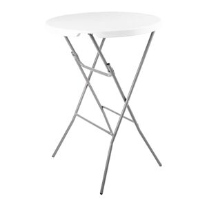 Bolero table ronde pliante blanche 80cm