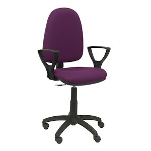 Piqueras y Crespo Cadeira Ayna com mecanismo de contacto permanente e tecido BALI de cor púrpura (INCLUI BRAÇOS FIXOS) - Publicité