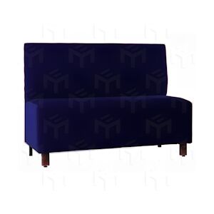 Banquette Berfine 120x55x90cm velours aquaclean bleu Euro Mobilier CHR