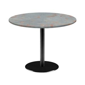 Restootab - Table Ø120cm - modèle Rome gris rouille