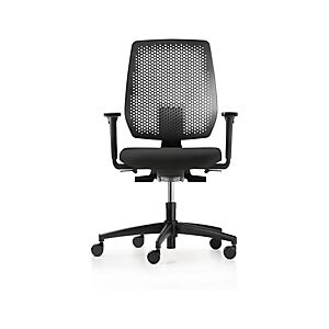 Fauteuil de bureau ergonomique Speed-O  dossier résille - Noir