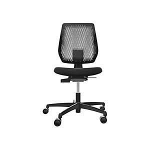 Siège de bureau ergonomique Speed-O sans accoudoir - dossier résille - Noir