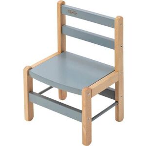 Combelle Chaise basse en bois Louise hybride bleu gris - Publicité