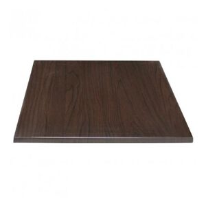 Plateau de table carré marron foncé 60 cm - Bolero - Aggloméré Marron foncé - Publicité