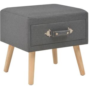 Non communiqué vidaXL Table de chevet Gris foncé 40x35x40 cm Tissu Gris - Publicité